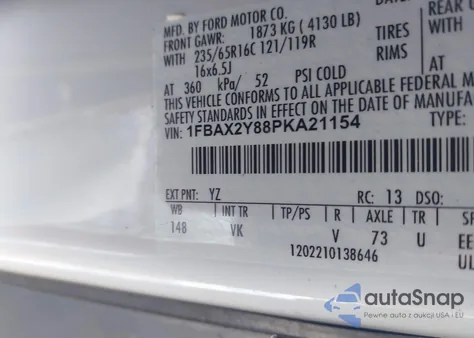 2023 Ford Transit-350 Passenger Van Xl из США, поврежденный, VIN 1FBAX2Y88PKA21154